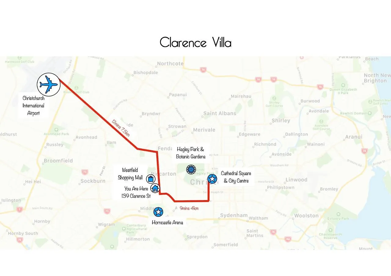 Clarence House - Christchurch Holiday Homes